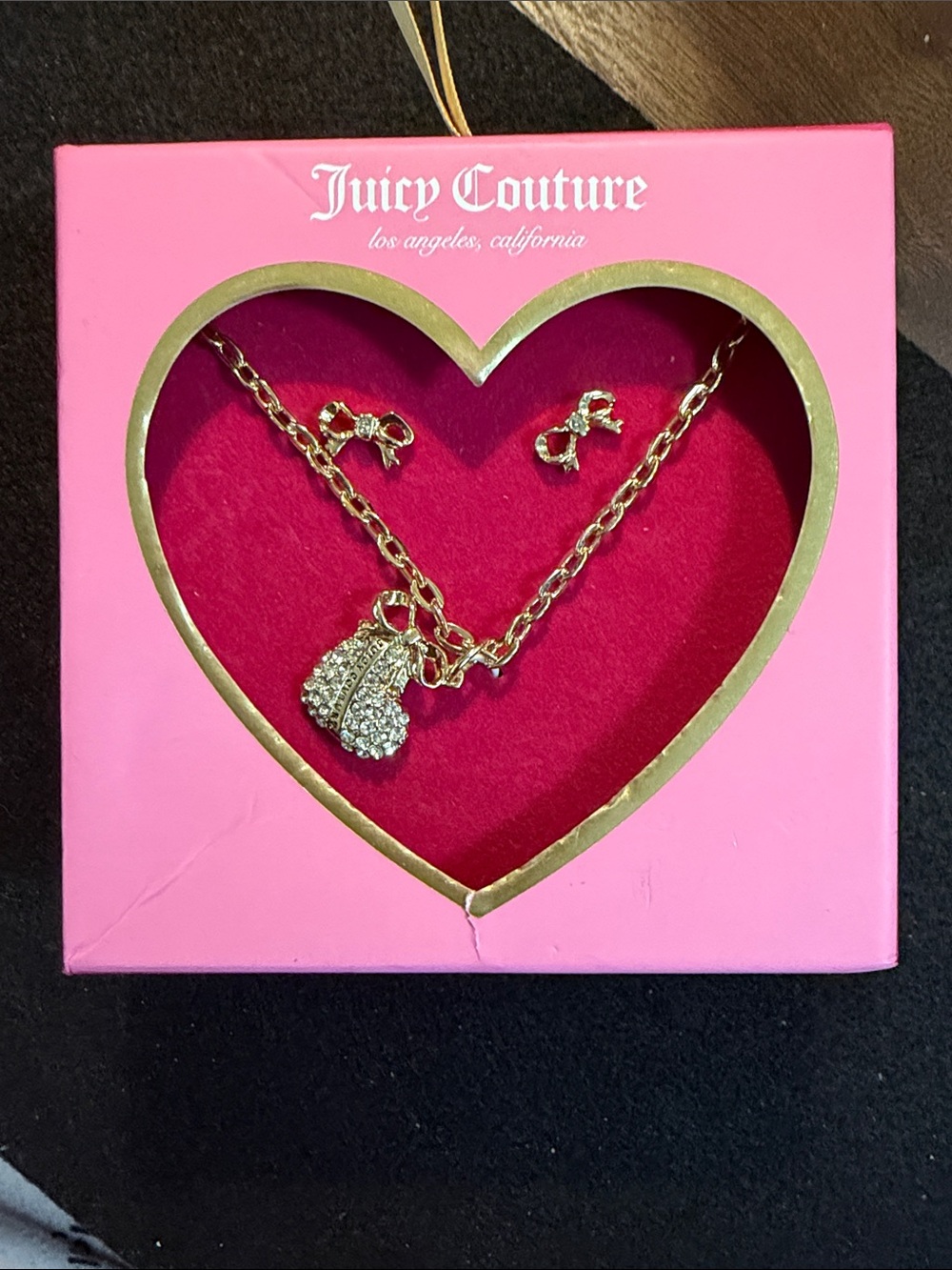 New Juicy Couture Necklace and Earrings